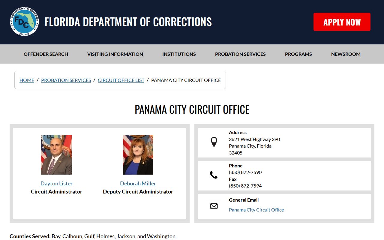 Circuit 14 office serving Washington County post-release supervision