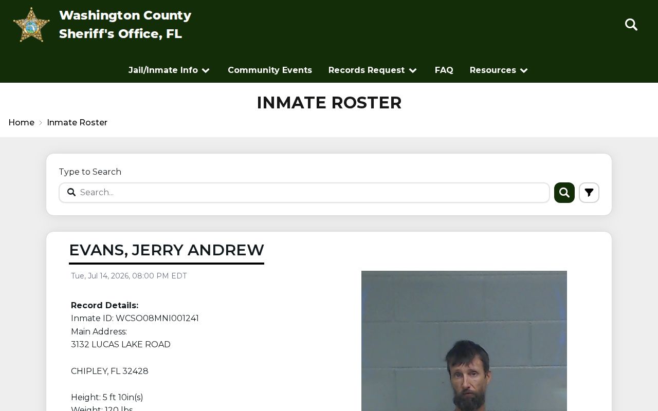 Washington County current roster checked during a 72-hour release review